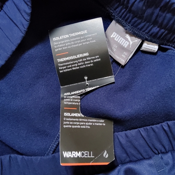 Puma Slim Fit Heat Insulation Jogger Track Pants Size XXL Navy Blue New - Picture 8 of 13